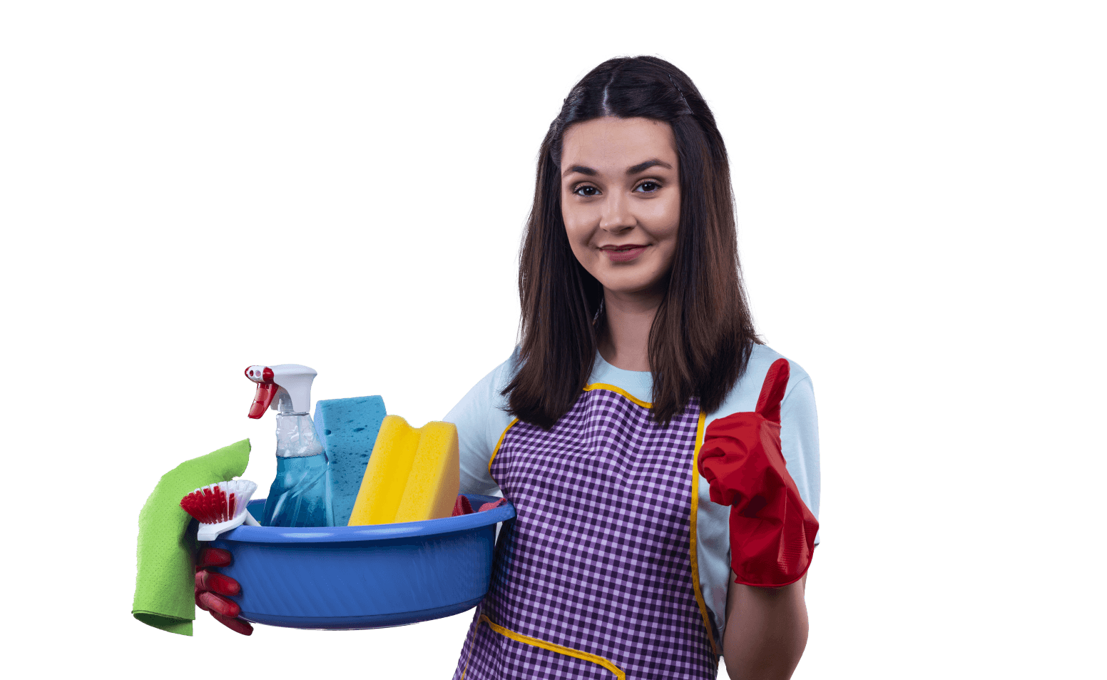 CleanScape cleaner giving a thumbs up